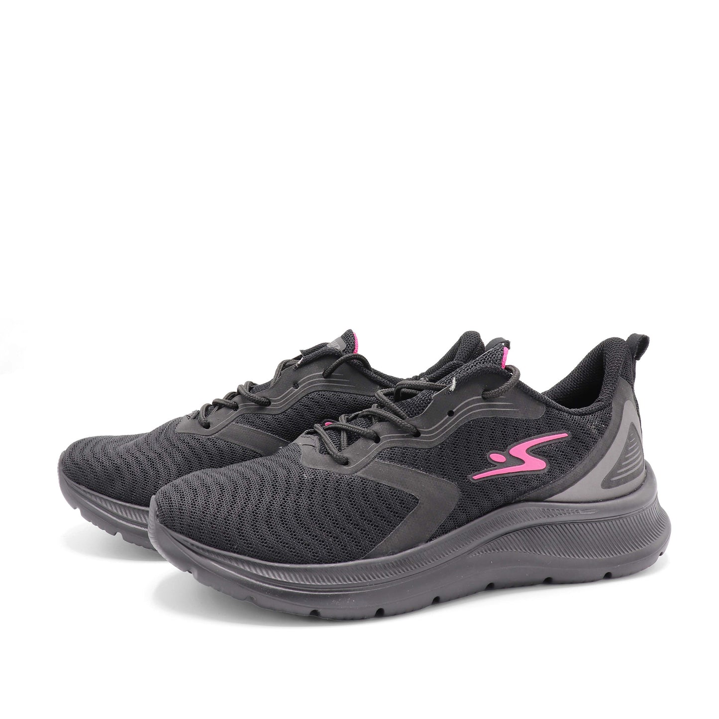 Tenis Flex Go - Preto/Chumbo/Fucsia