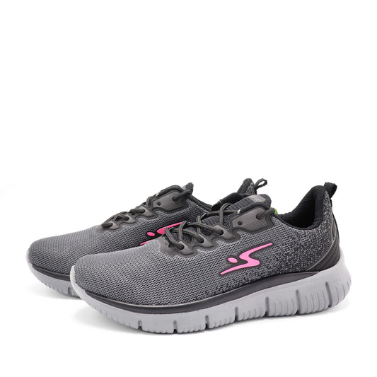 Tenis  - Grafite/Preto/Rosa Choque