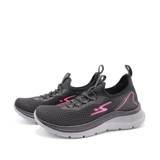 Tenis Flex Go                                      - Preto/Rosa Fluor