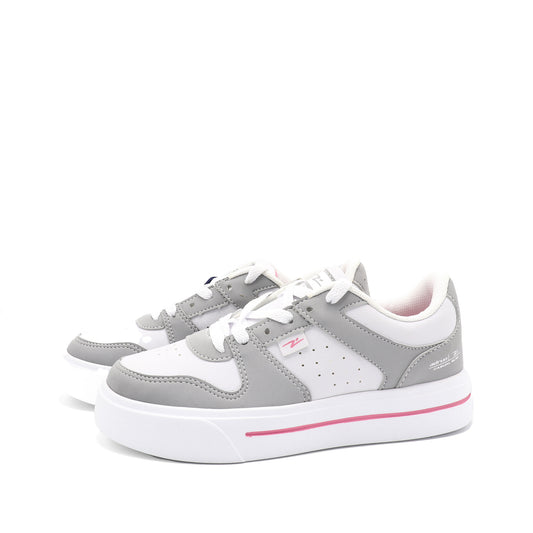Tenis  - Branco/Cinza/Chiclete
