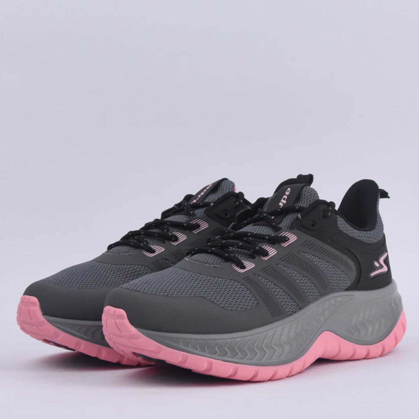Tenis  - Grafite/Preto/Chiclete